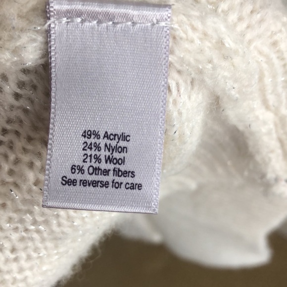 Jennifer Lopez cream asymmetrical cardigan size L, versatile and classic style - Picture 8 of 9